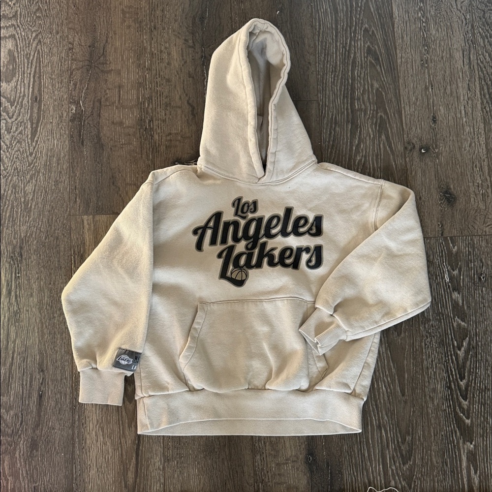 Zara Cream Los Angeles Lakers Hoodie